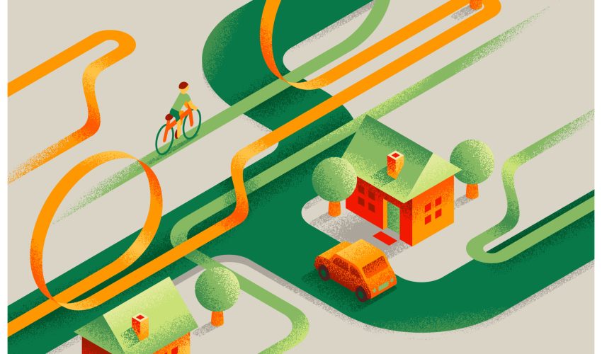 Vector abstract city illustration